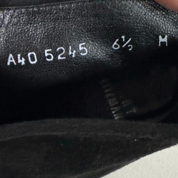 Stuart Weitzman Black Suede‎ Wedge Booties Women’s 6.5 M - Picture 7 of 10